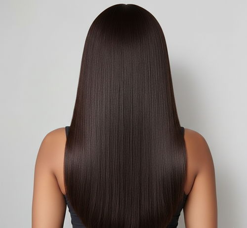 Espresso Brown Straight Wig / Lace Front / 24 Inches