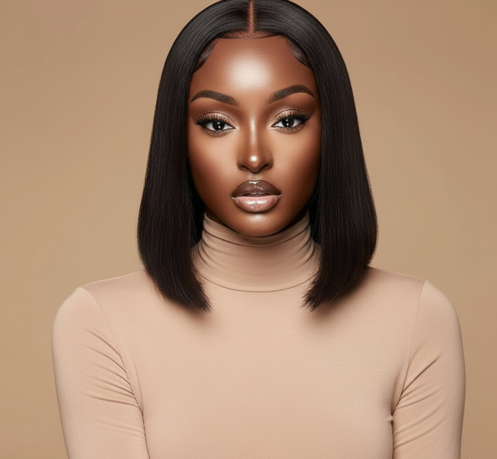 Brazilian Straight 10” Bob Wig – 100% Virgin Human Hair - Glueless