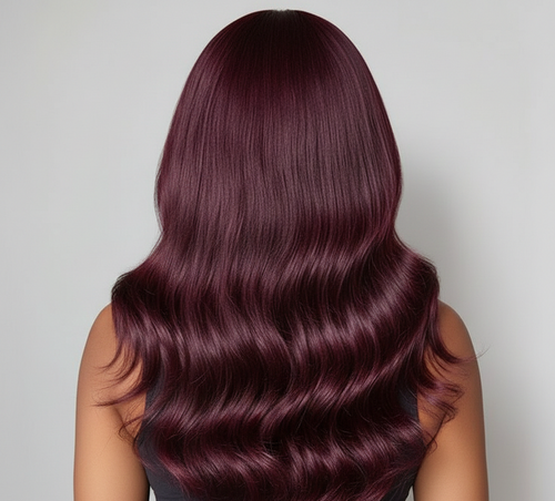 Brazilian Curly 24” Burgundy Wig – 100% Virgin Human Hair